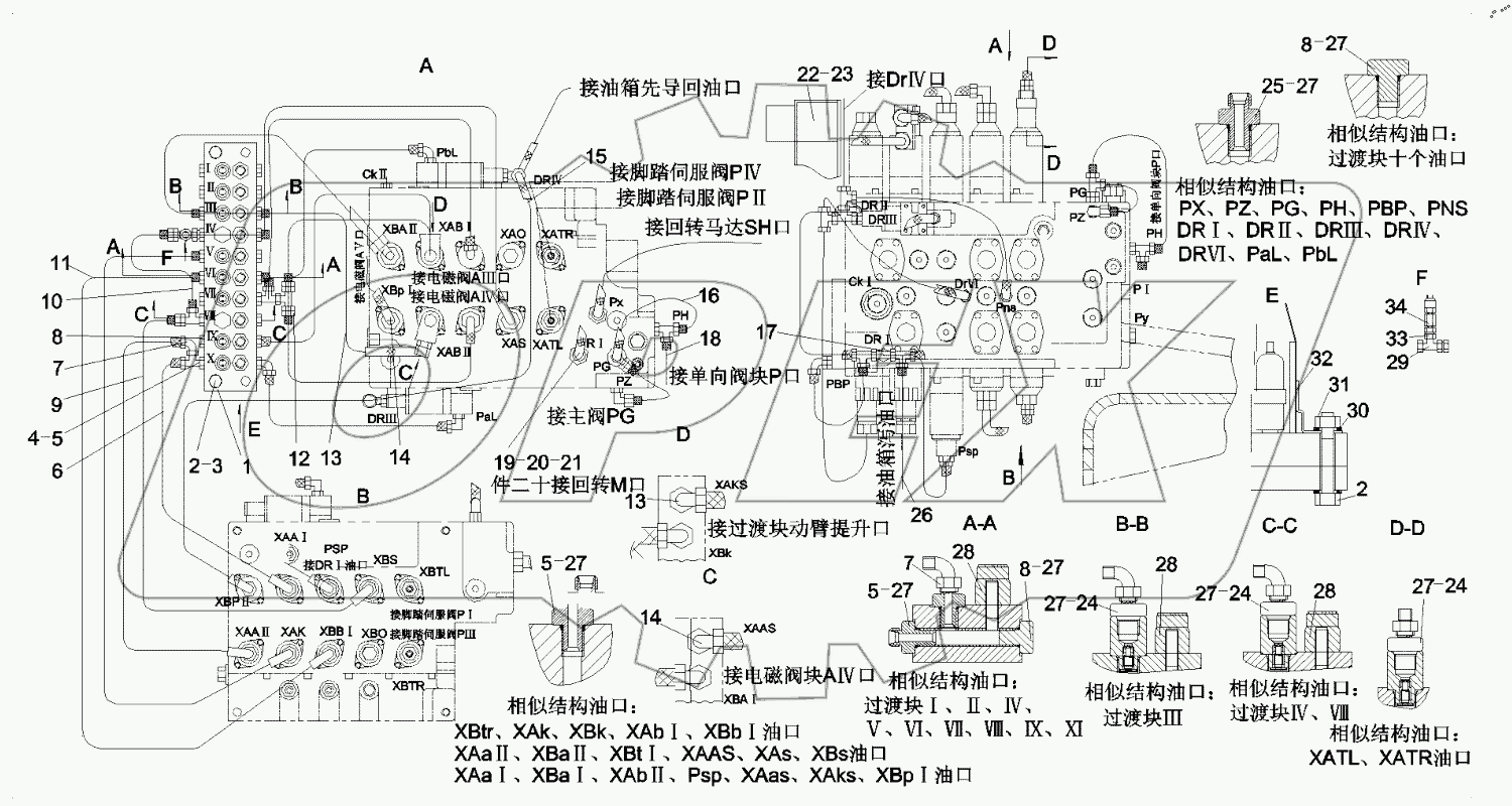  10121256 Lines - Main Control Valve
