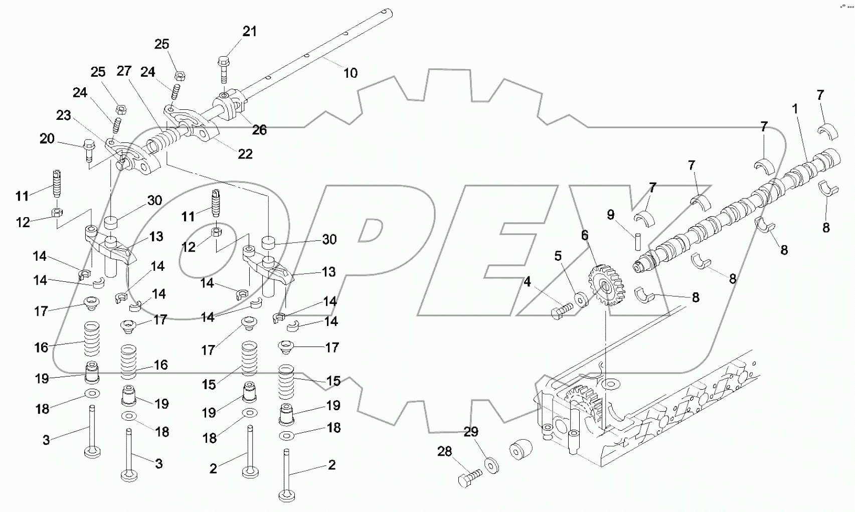  60046519 Camshaft & Valve Mechanism