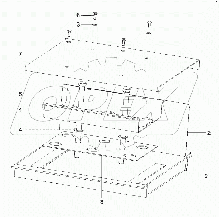  11864444 Battery box protection assembly