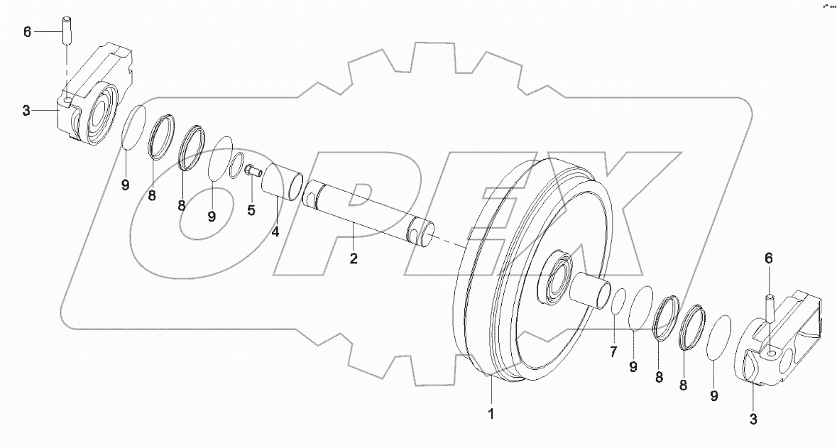  B229900000634 Guide wheel