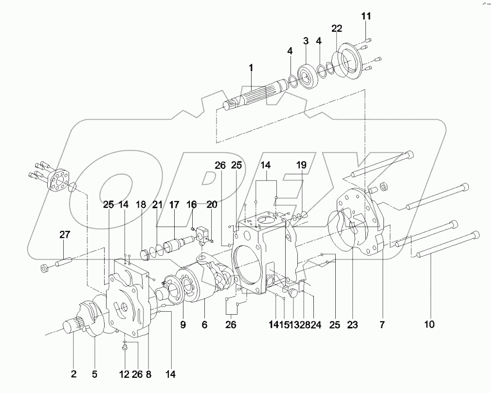  60083712 Pump main parts