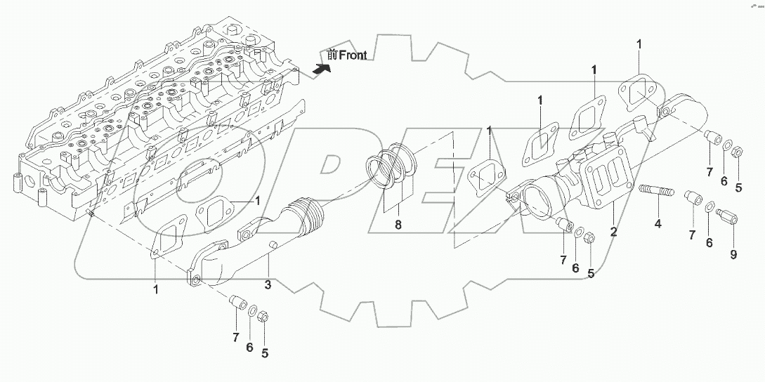  60046514 Exhaust manifold