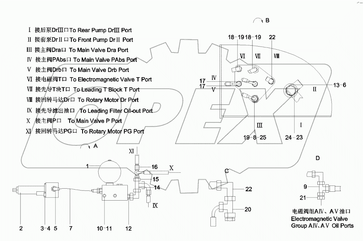  11335839 Solenoid valve pipeline