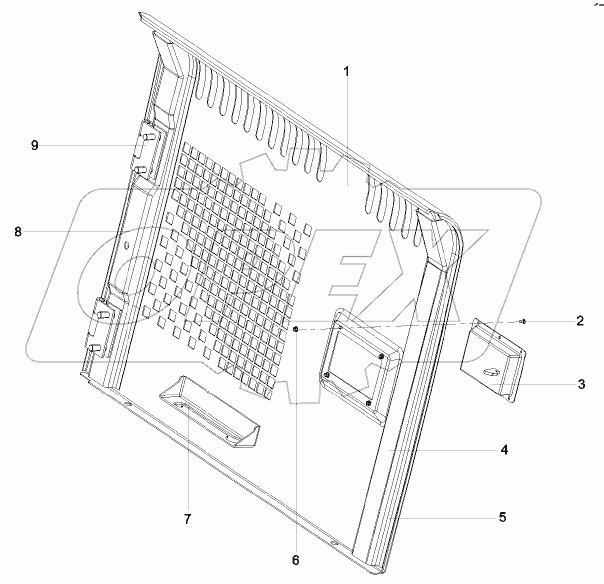  12677408 Door, right