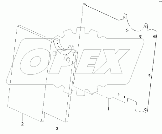  11717277 Partition, upper, engine