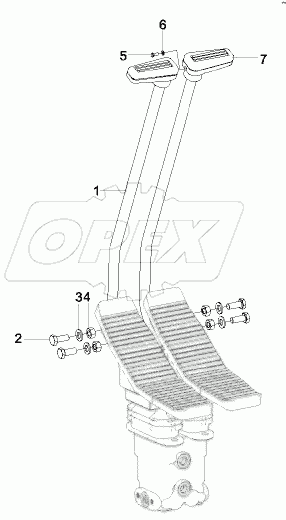  Рђ810201073014 Control mechanism, trave