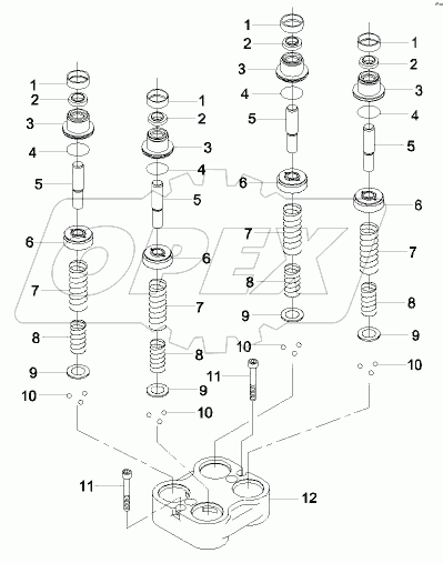  60004101 Valve, foot