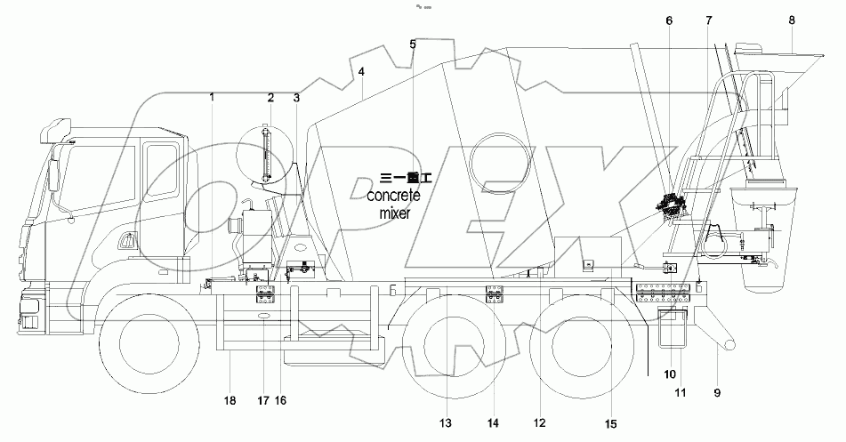  11691890 Upper part assembly of SY5250GJB6C