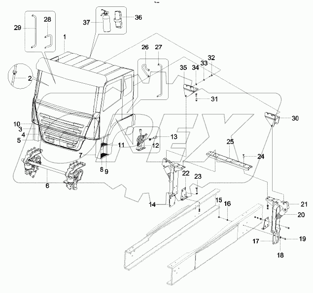  A229900008546 Cab assembly