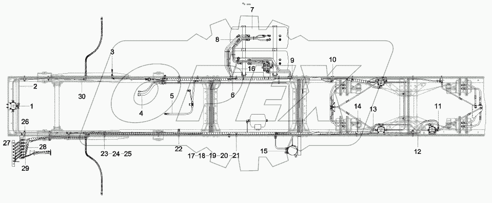  A810201090032 Brake pipeline device