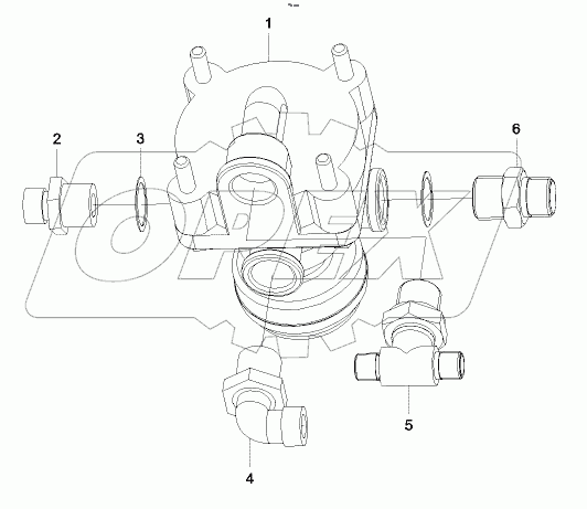  A810422001712 Relay valve GP, with adaptor