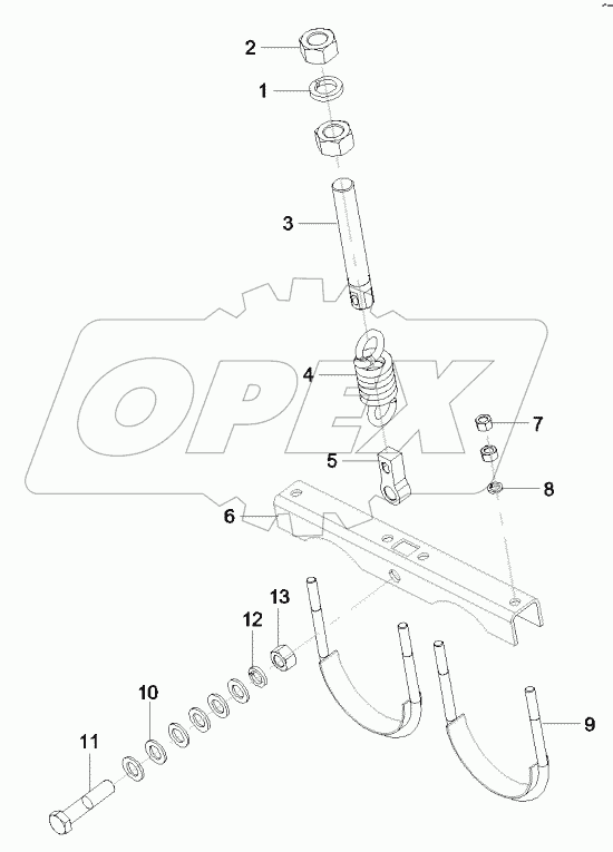  12826366 Hanger, oil cylinder, main