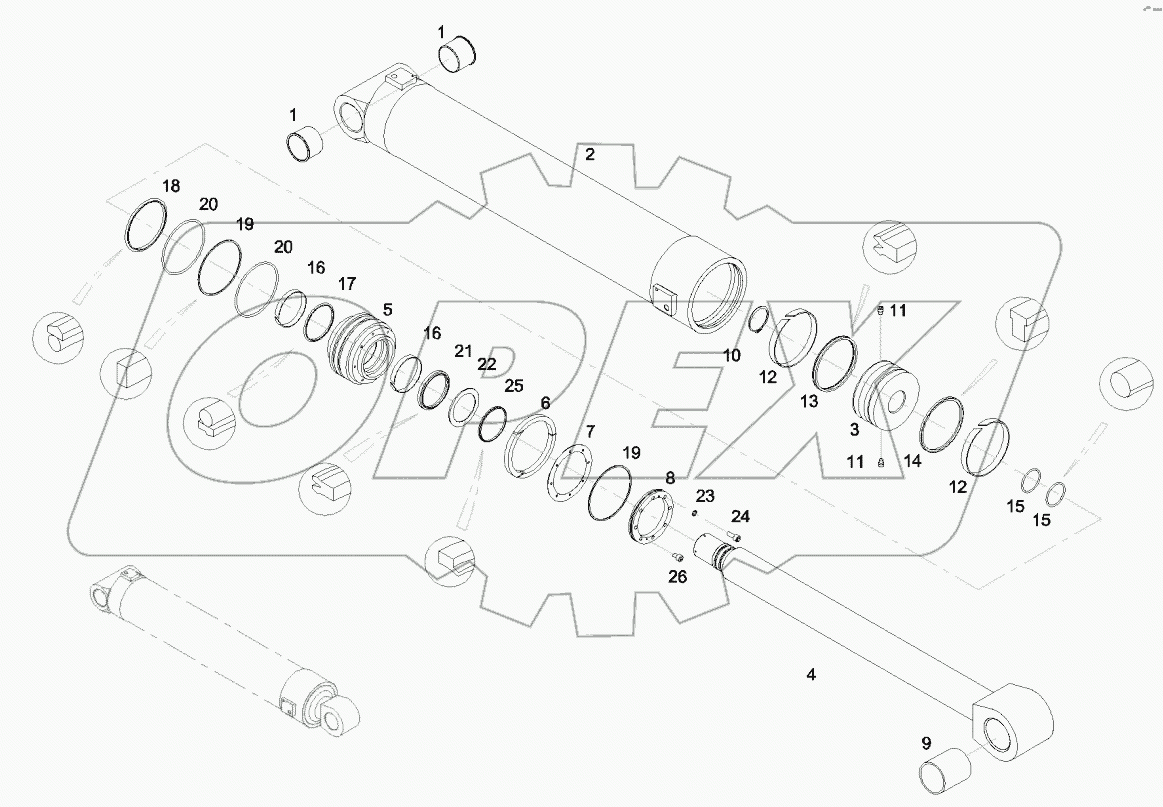  12554348 Hydraulic cylinder, в„–3