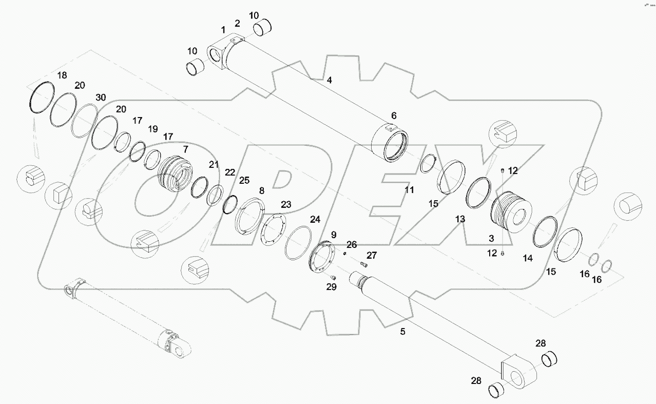  12554352 Hydraulic cylinder, в„–4