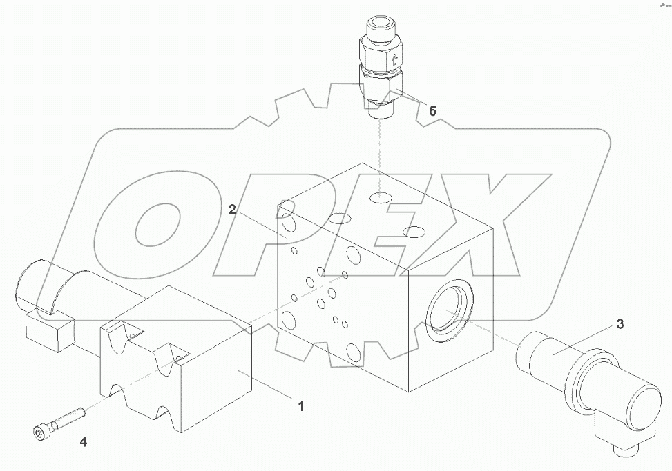  11136884 Valve GP, control, oil cylinder