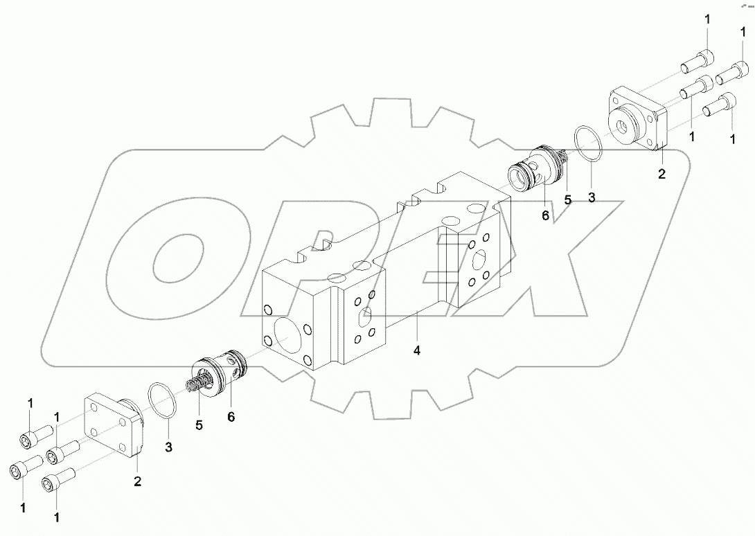  11737448 Valve, connecting, oil cylinder