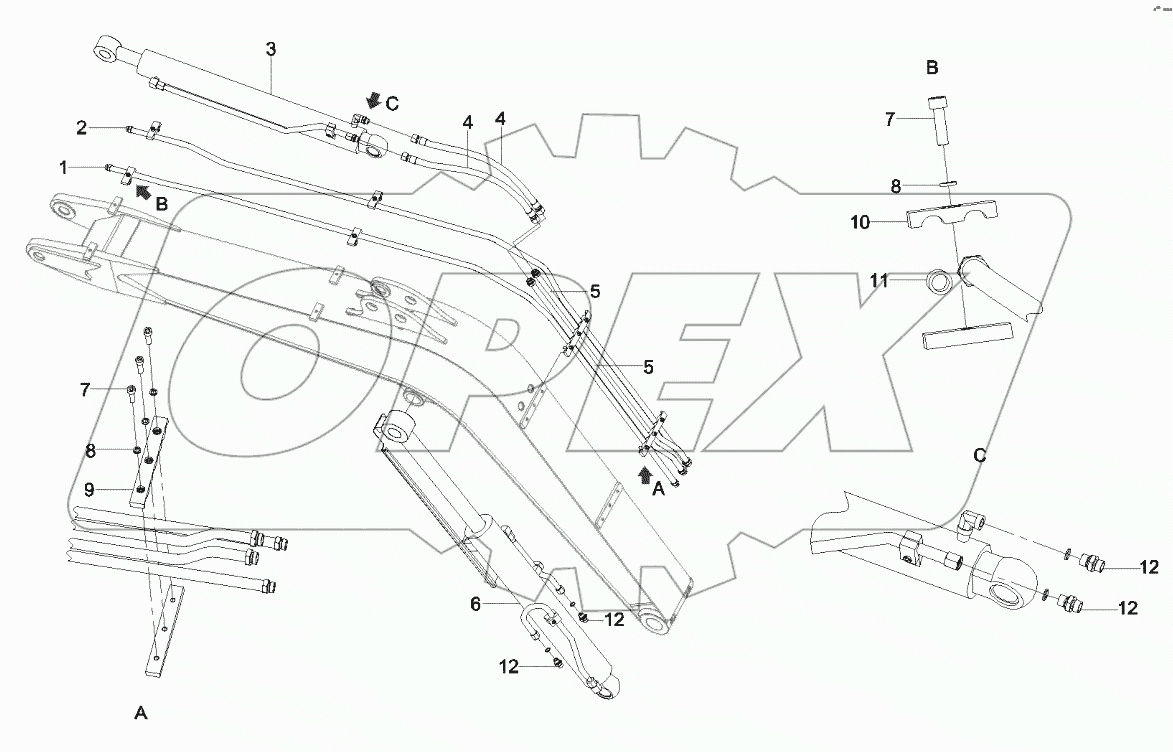  10544885 Pipeline, work equipment
