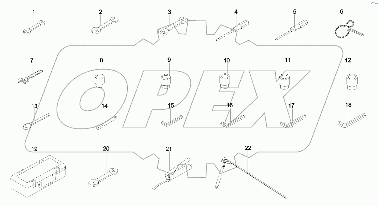  A810509000100 Tool, attached