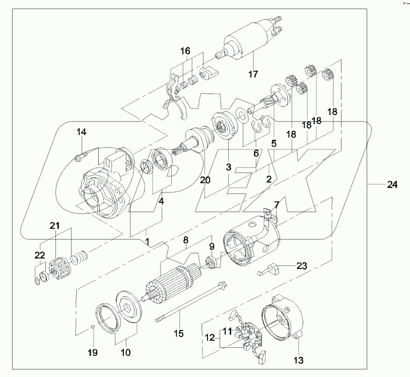  60029651 Starting motor