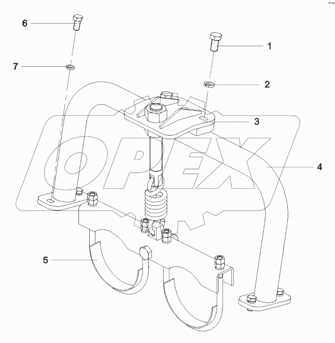  13135080 Support, main oil cylinder