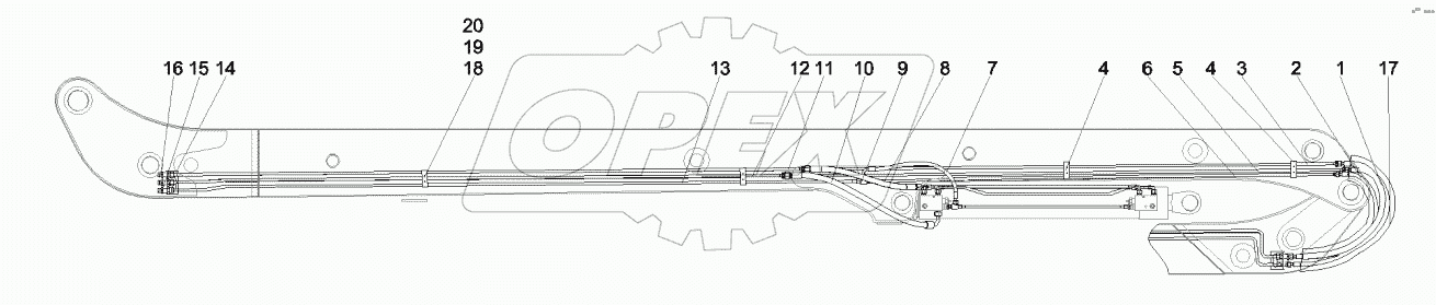  12919991 Hydraulic system, boom, 3
