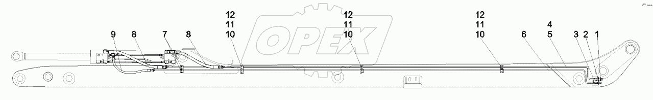  12919992 Hydraulic system, boom, 4