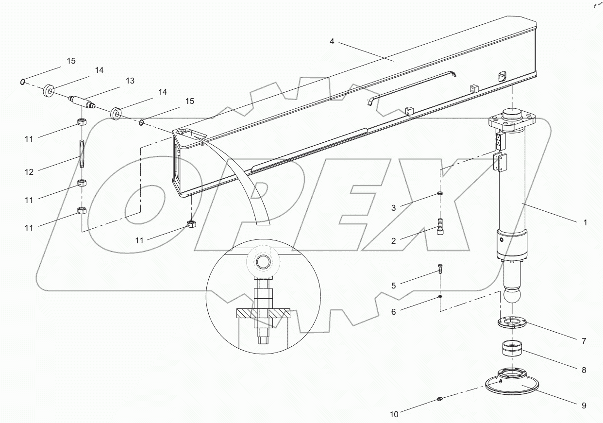  A810302020410 Right Front Outrigger SY5250.2.1A