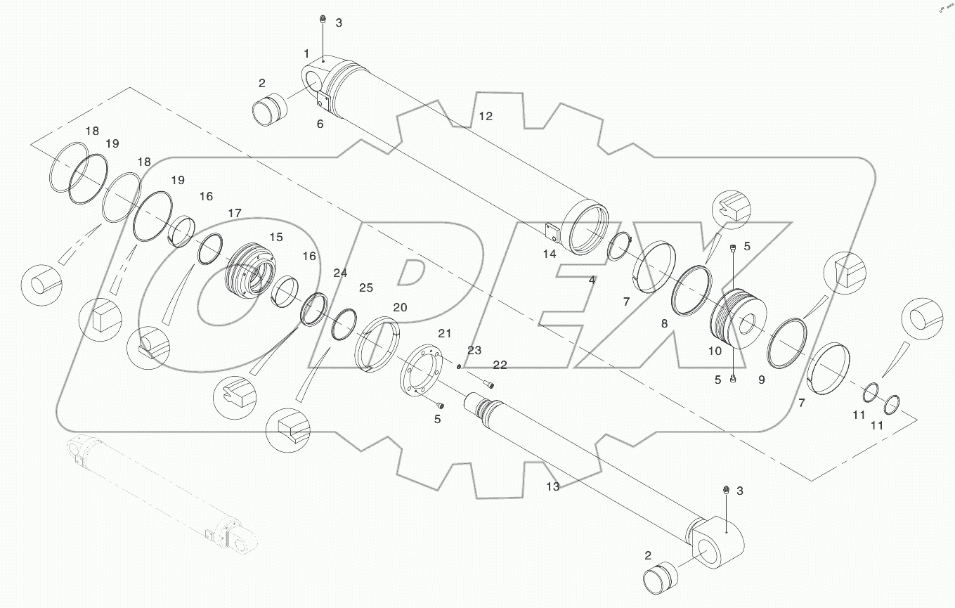  10269686 2 Boom Cylinder SY5250.1.3A