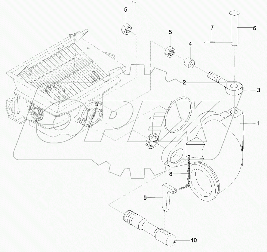  11206195 Group, elbow, hinged