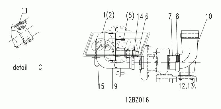 INTAKE AND EXHAUST MANIFOLD GP