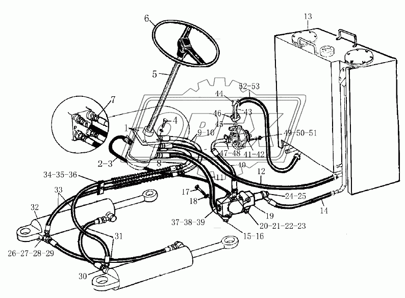 LG9330I1-4 Steering system (load sensing)