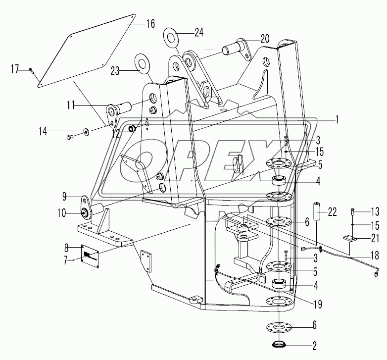 LG9330K1 Front frame assembly