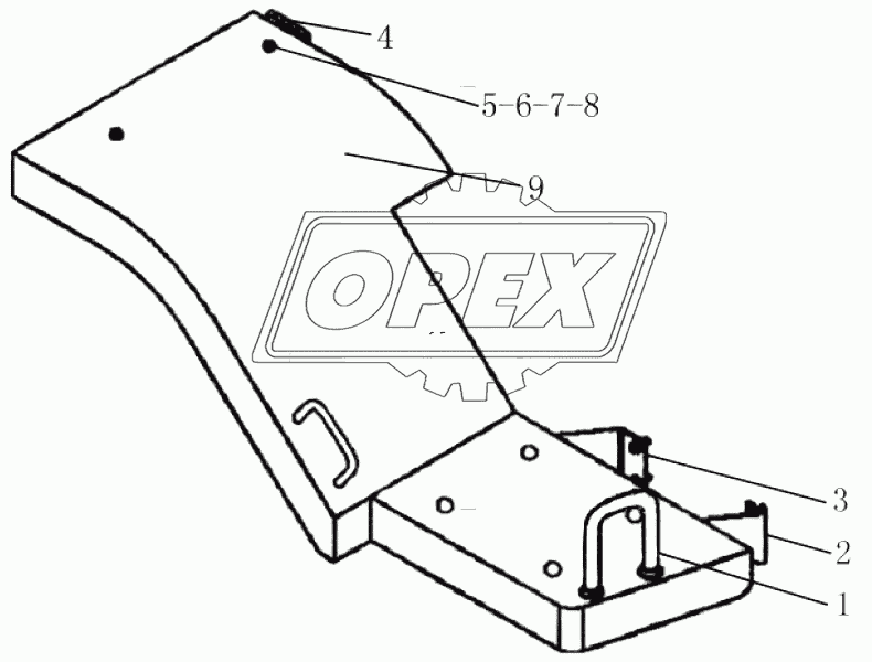 LG9330M3 Right table assembly