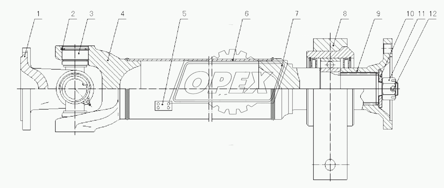 Передний приводной вал (330101)