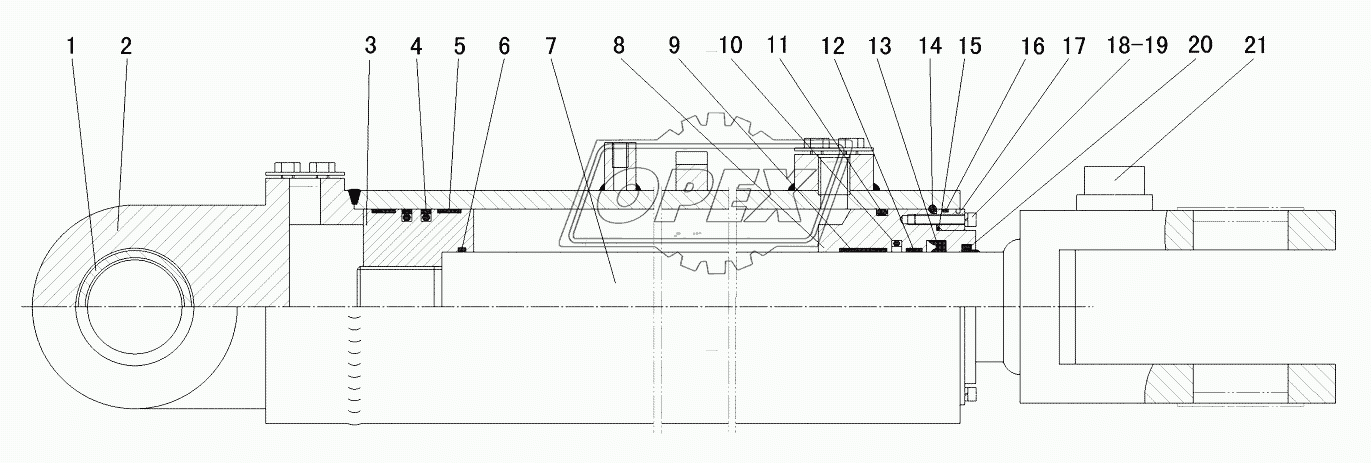 Гидроцилиндр стрелы (371401)