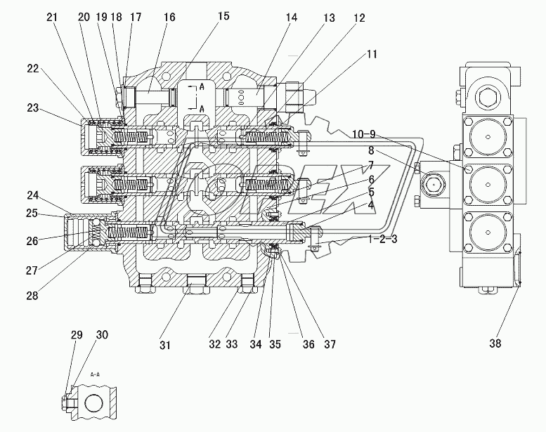Блок клапанов DF-25BIII-16 (331001)