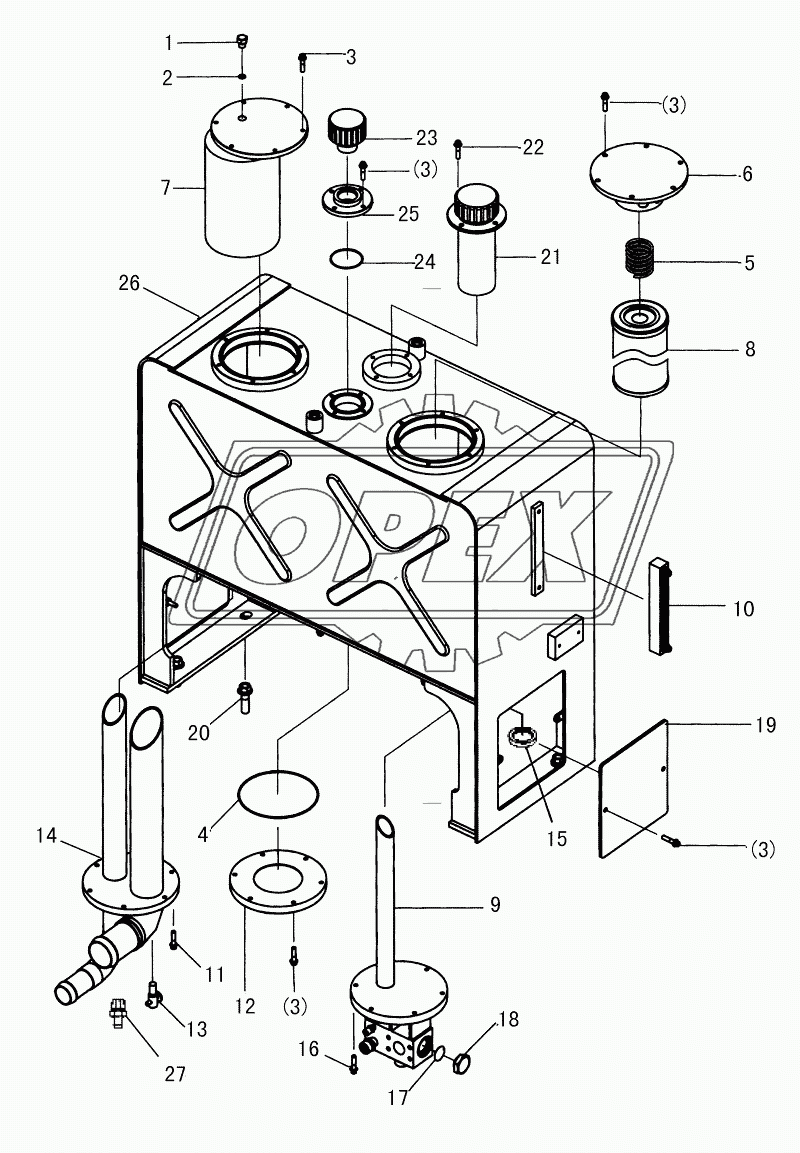 HYDRAULIC TANK ASSEMBLY