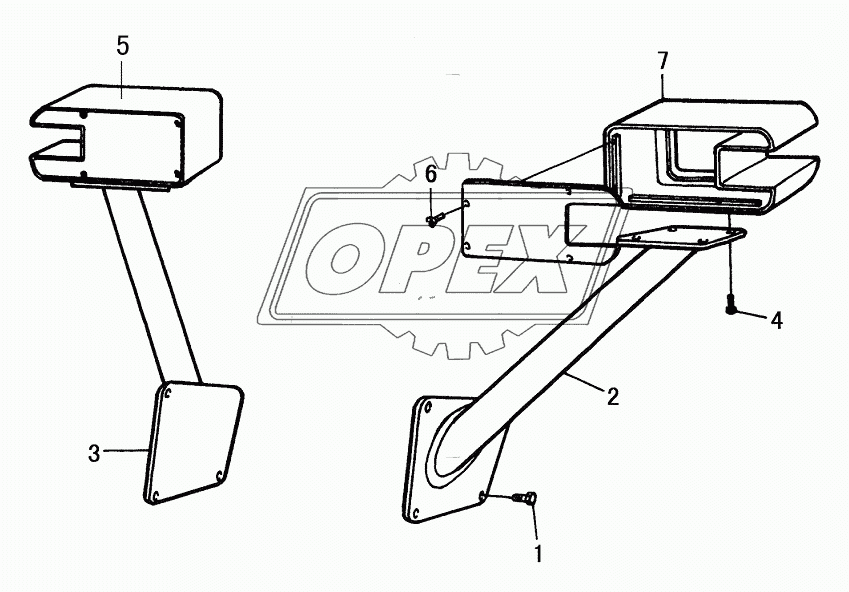 LEFT RIGHT LAMP FRAME