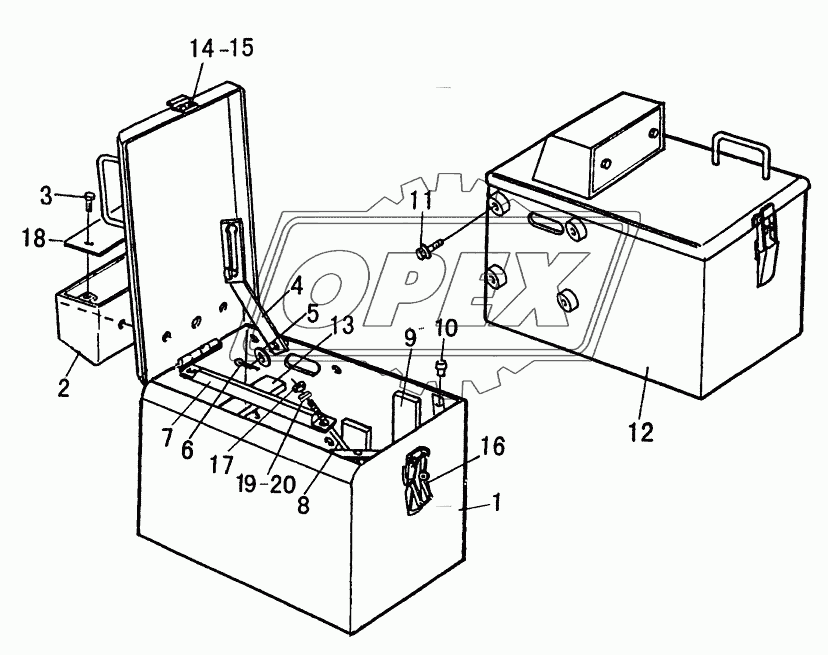 BATTERY CASE ASSEMBLY