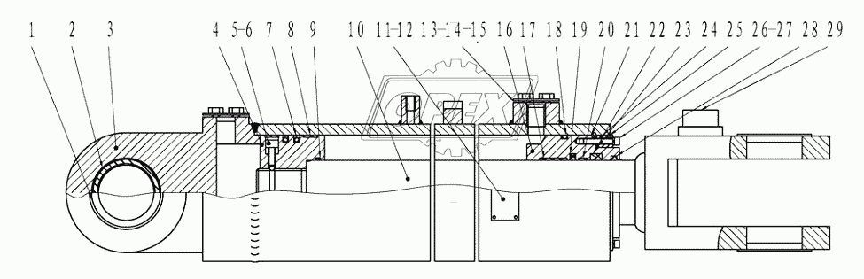 LIFT ARM CYLINDER (371401)