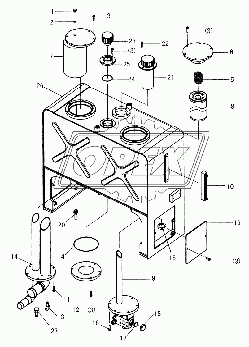 HYDRAULIC TANK ASSEMBLY