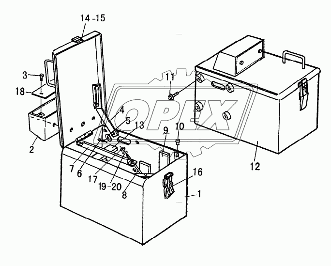 BATTERY CASE ASSEMBLY