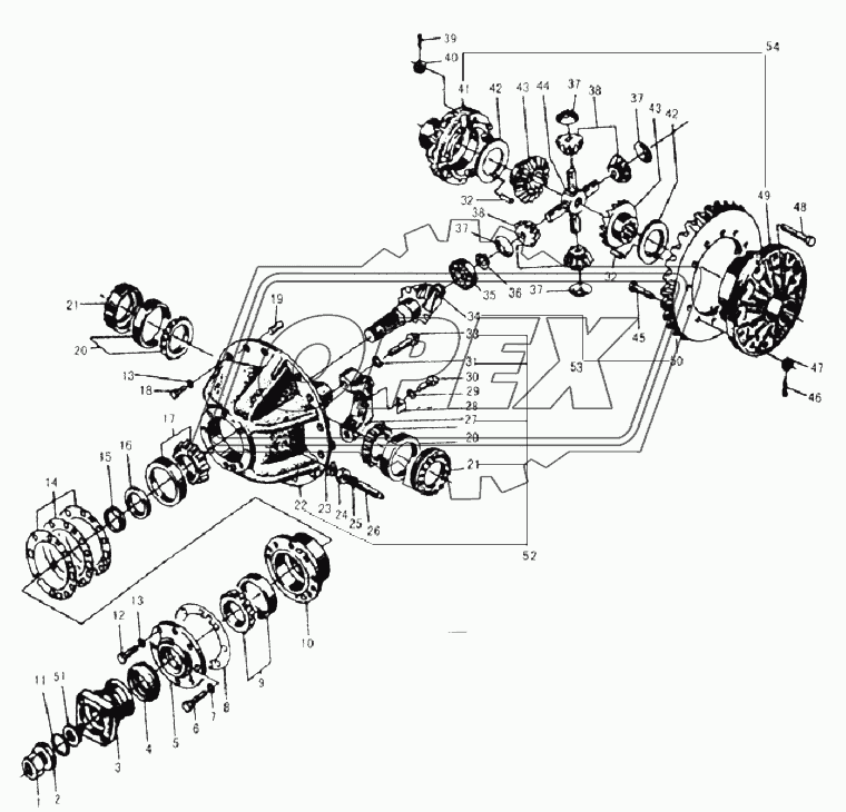 RONT AXLE MAIN DRIVE ASSEMBLY