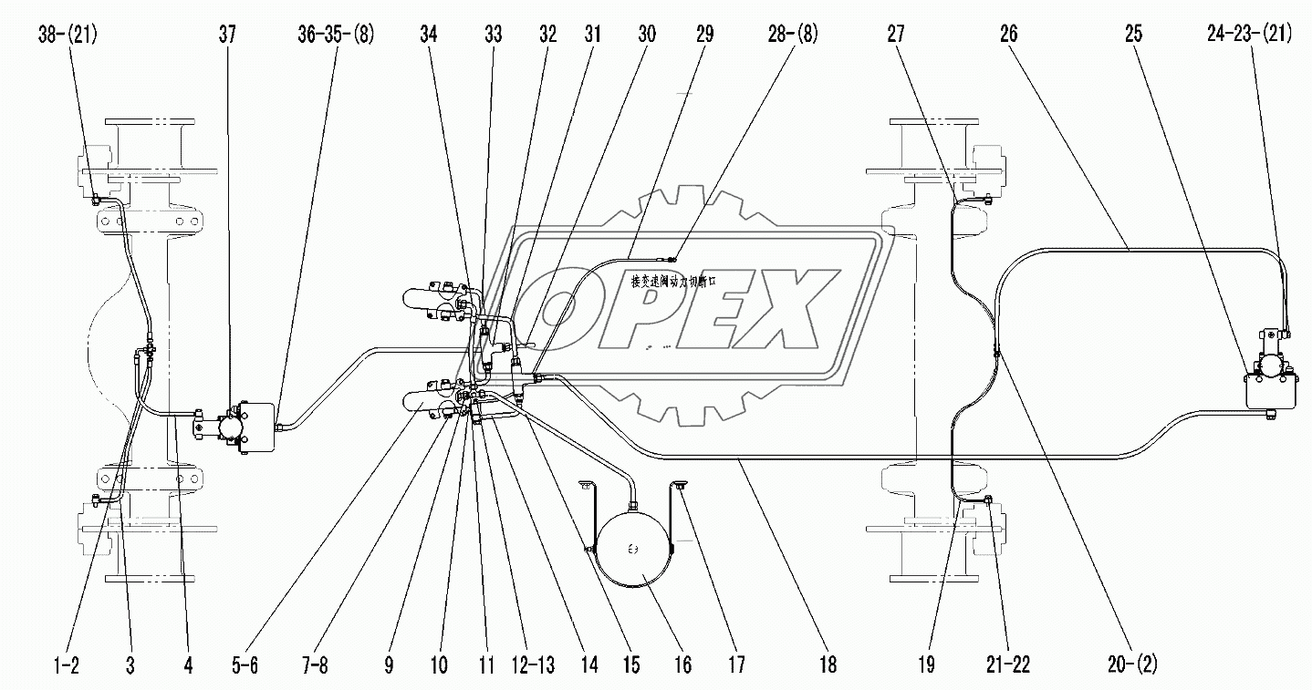 SERVICE BRAKE ASSEMBLY