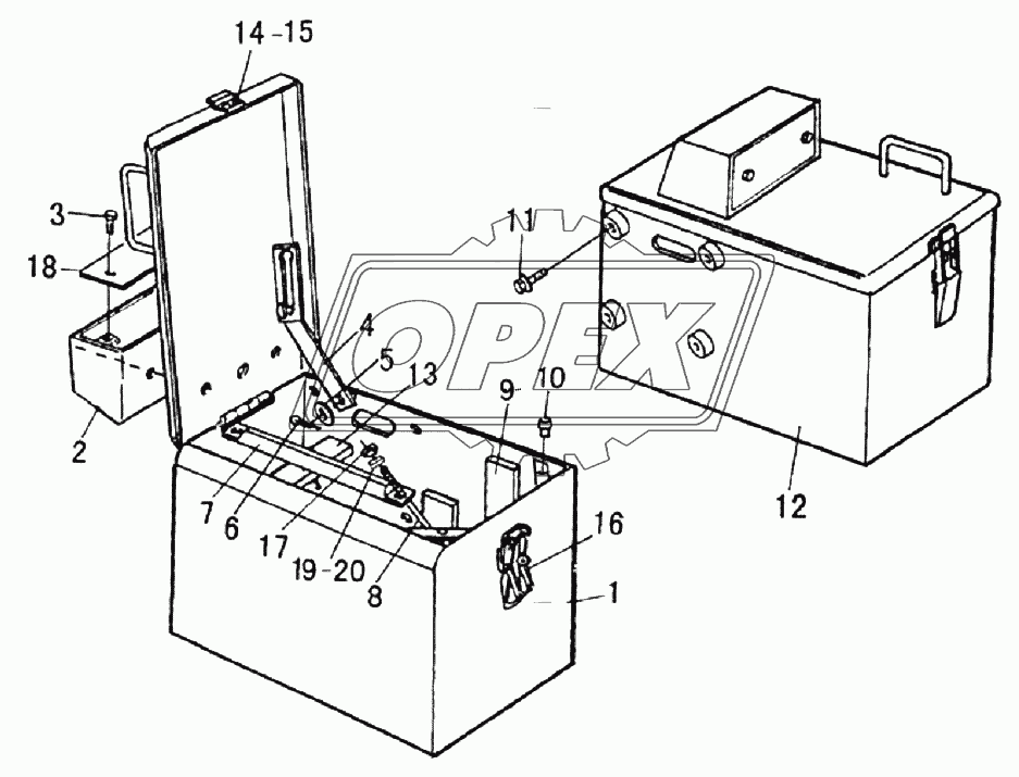 BATTERY CASE ASSEMBLY