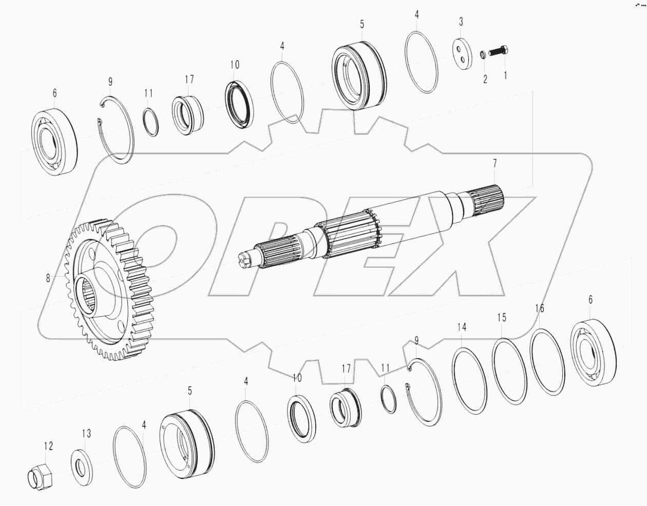 Output shaft assembly
