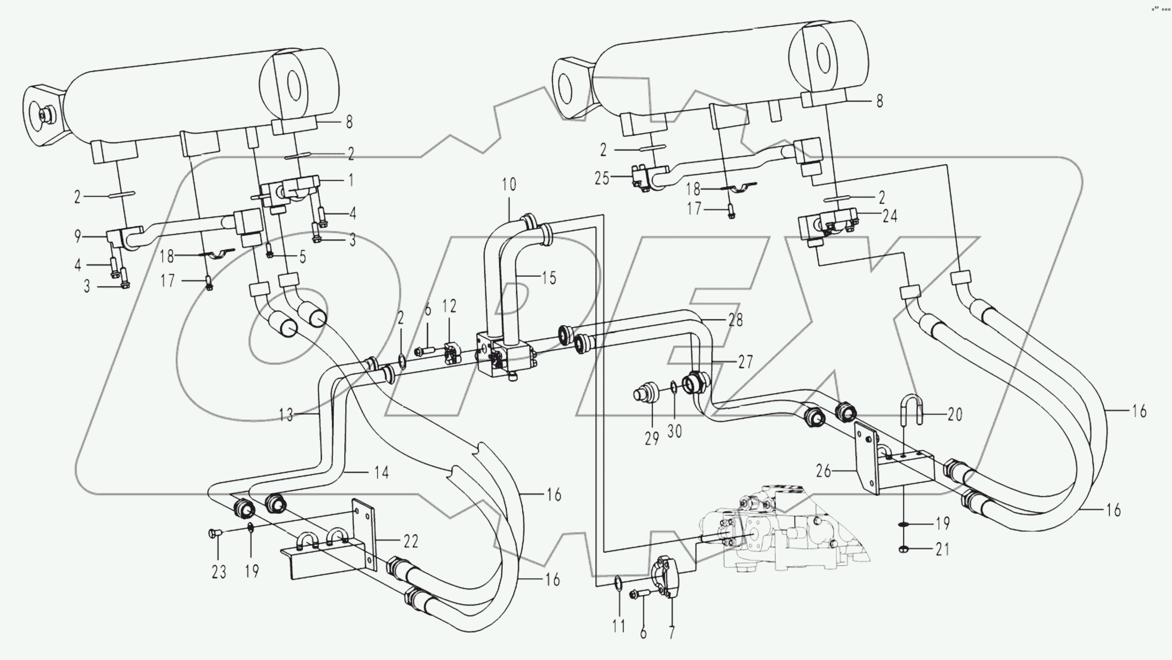 Lifting cylinder assembly