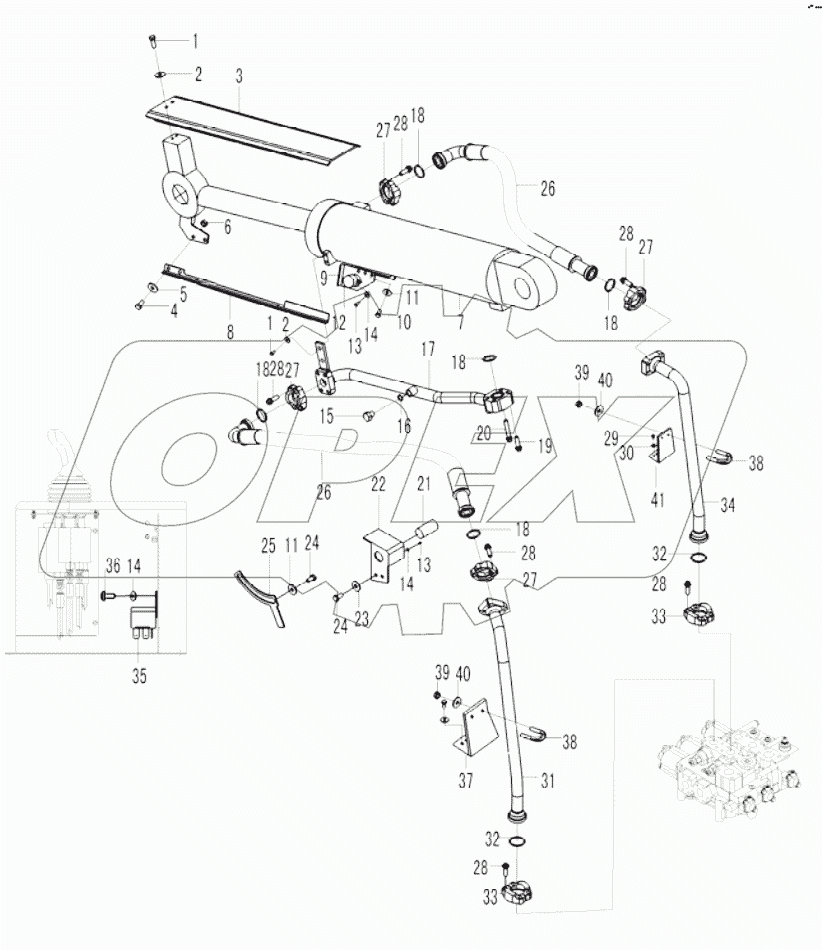 Tilt cylinder assembly
