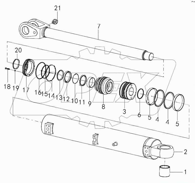 Lift arm cylinder (371401)