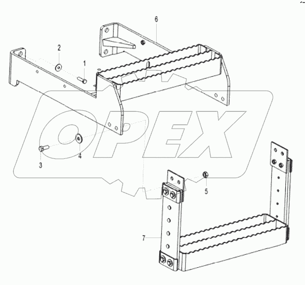 Down ladder assembly
